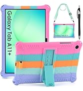 DETUOSI Silicone Case for Samsung Galaxy Tab A11+ Plus 11 Inch 2026/ Tab A9+ Plus 2024, Multi-Ang...