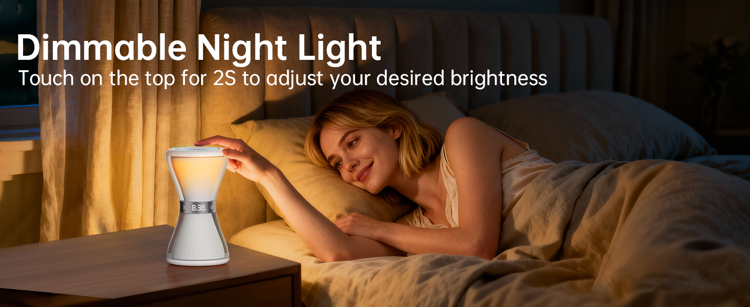 night light alarm clock