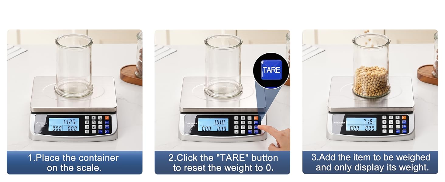 ATOGOU Large Digital Kitchen Scale