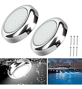 RVZONE 3.5inch Underwater Boat Lights IP68 Waterproof Led Boat Lights 2400LM Surface Mount 316 St...