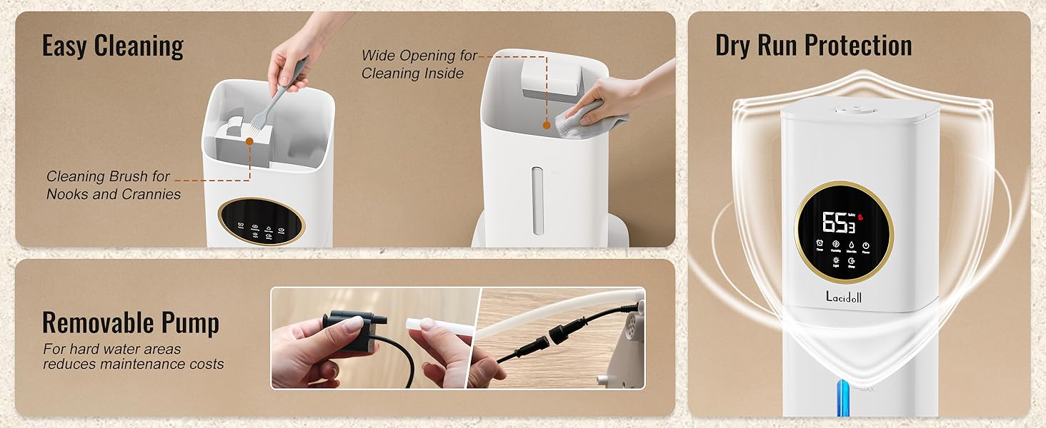 lacidoll humidifiers for bedroom large room