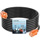 AOLINK Generator Extension Cord, 10 ft, 30 Amp, NEMA L14-30P/L14-30R, 4-Prong Locking, Heavy Duty...