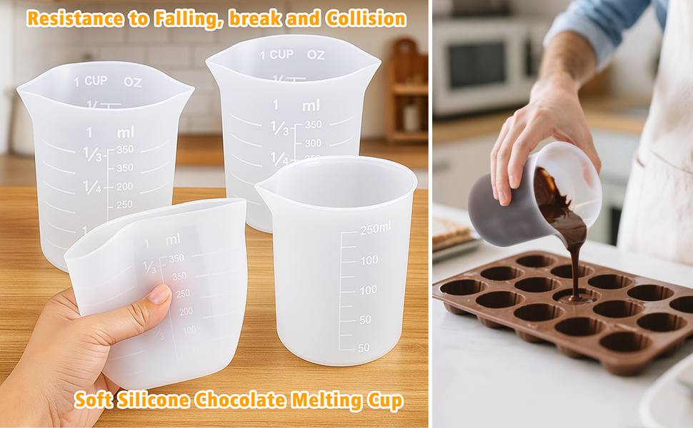 I definitely recommend these for your melting chocolates. Super easy to clean!