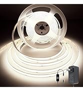 Pandery COB LED Strip Lights 5M,Touch Dimmable led Strips,16.4ft LED Tape Lights with CRI90+,4000...