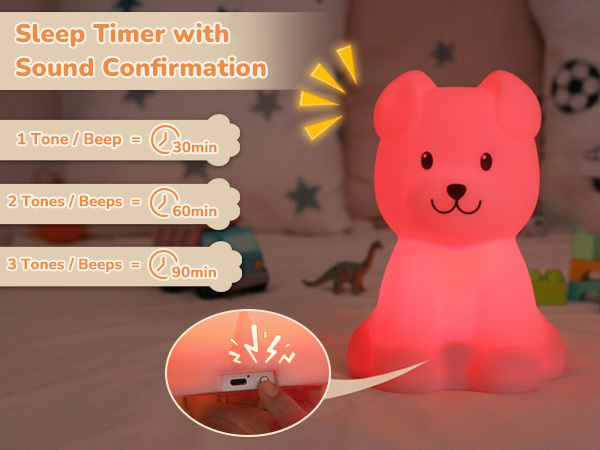 LED Puppy Squishy Animal Lamp for Baby