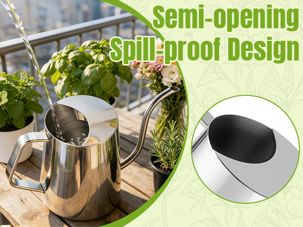 34oz/1000ml Watering Can Indoor Plants with Long Spout, Plant Watering Can for Ergonomic Handle