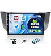 8 Core 6+128G Car Stereo for Lexus RX300/RX330/RX350/RX400H 2004-2009 with Wireless CarPlay Andro...