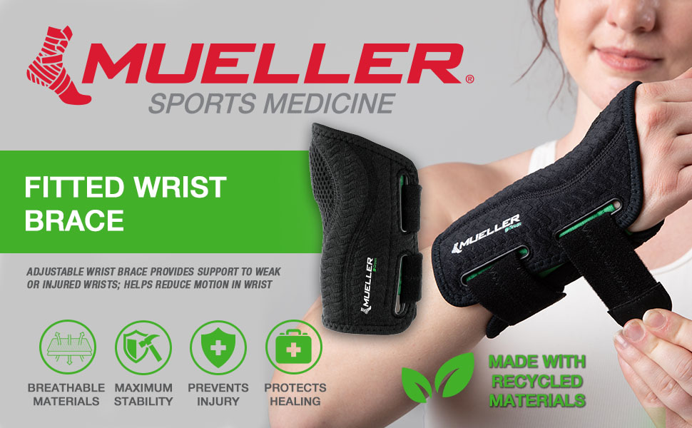 Green Fitted Wrist Brace