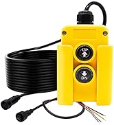mxuteuk 4 Wire Dump Trailer Remote Control Switch 12V DC Trailer Up and Down Control Switch for L...