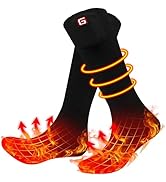 SVPRO Rechargeable Heated Socks for Men Women Electric Battery Operated Heated Socks 3 Heat Setti...
