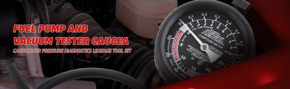 Fuel Pump and Vacuum Tester Gauge