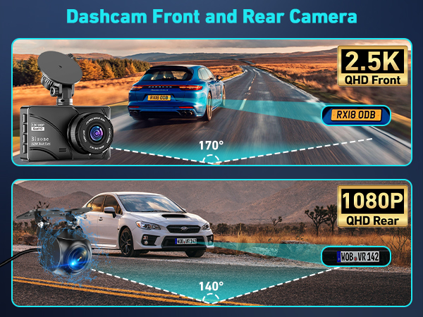 dash cam front and rear