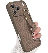Jefonha Compatible with iPhone 17 Pro Max Case with Finger Hand Strap for Girls Women, Cute Funny...
