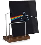 TAKMORK Record Holder Vinyl Display Storage: Vinyl Record Storage Holder Solid Wood Albums Stand ...