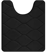 Colorxy Memory Foam U-Shaped Toilet Rugs, Ultra Soft &amp; Non-Slip Bathroom Rugs, Water Absorbent an...