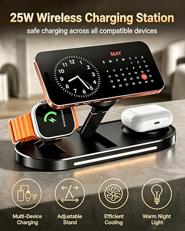 25W Wireless Charging Station
