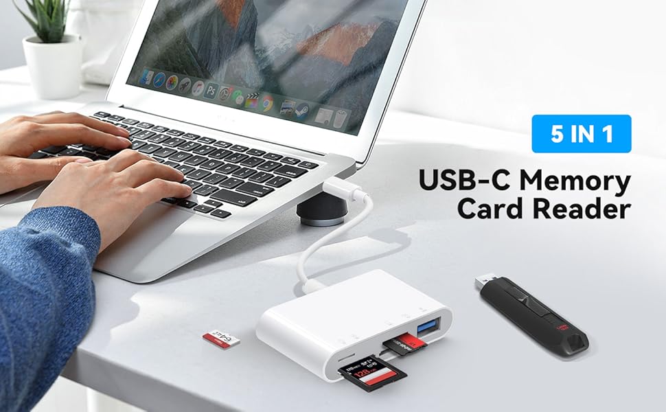 5 In 1 USB-C memory Card reader