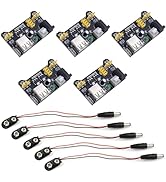 WWZMDiB 5Pcs Breadboard Power Supply Module Input 6.5~12V Output 3.3V 5V for arduino Power Supply...