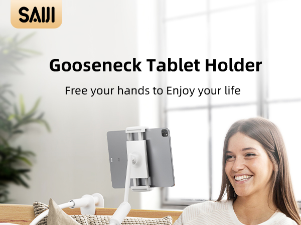 Gooseneck Tablet Holder for Bed