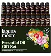 Essential Oils Set - Top 20 Gift Set Oils for Diffusers, Humidifiers, Massages, Aromatherapy, Can...