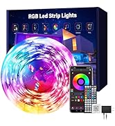 Ledagic 100 ft LED Lights for Bedroom Music Sync RGB LED Strip Lights with APP & Remote Control L...