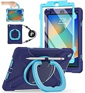 BATYUE for iPad 9th/ 8th/ 7th Generation Case (iPad 10.2 inch Rugged Case 2021/2020/2019) with Sc...