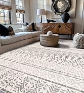 Rugshop Geometric Boho Perfect for high Traffic Areas of Your Living Room,Bedroom,Home Office,Kit...
