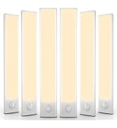 Under Cabinet Lighting, 68 LED Motion Sensor Light Indoor, Wireless USB Rechargeable Magnetic Clo...