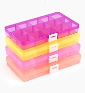 4 pcs plastic bead organizers