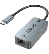 USB C to Ethernet Adapter 2.5Gb, USBC to Cat 6 /Cat 6a, Type C (Thunderbolt 4/3 Compatible) to 2....