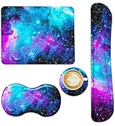 AIMSA Keyboard Wrist Rest Support + Mouse Pad + Mouse Wrist Rest + Coaster, Ergonomic Memory Foam...