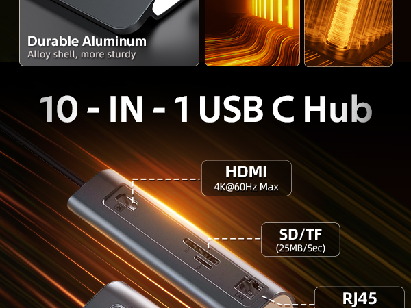 10 in 1 usb c hub