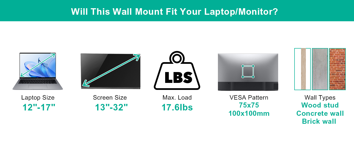 UPGRAVITY Laptop Wall Mount