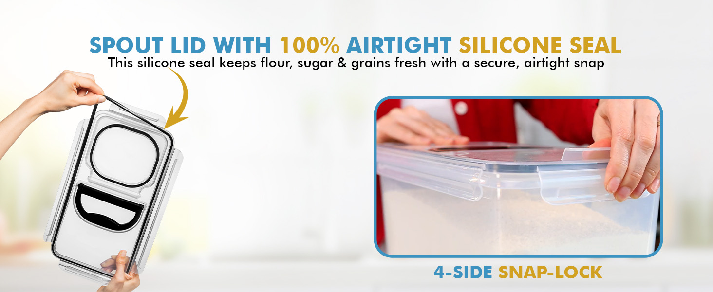 bulk food storage containers large flour storage container flour rice storage container airtight