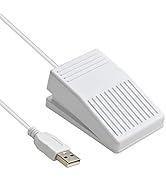 iKKEGOL Upgraded USB Foot Pedal Switch Optical Full Quiet No Tactile Feel Sound Quick-Tap Program...