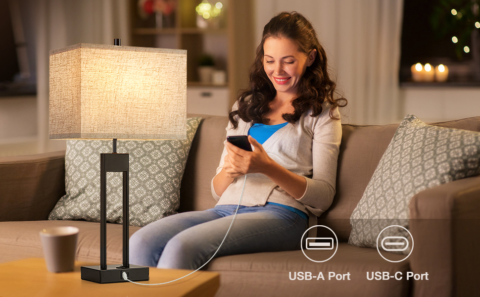 table lamp with usb port