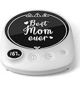 Bsigo Coffee Mug Warmer Best Mom Ever Coffee Warmer for Desk, 1-12h Timer Auto Shut Off Coffee Wa...