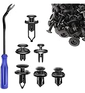 AXELECT 120 PCS Car Clips with Fastener Removal Tool, Car Push Pins Retainer Fender Clip, 6 Diffe...