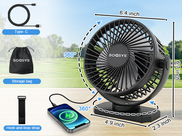 golf cart fan portable fan rechargeable magnetic fan battery operated fan golf cart accessories