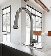 Design House 525717 Geneva Single-Handle Pull-Down Sprayer Kitchen Faucet, Satin Nickel