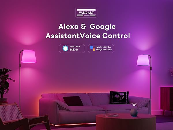 Smart Arc RGBCW LED Floor Lamp with App &amp;amp; Alexa Voice Control