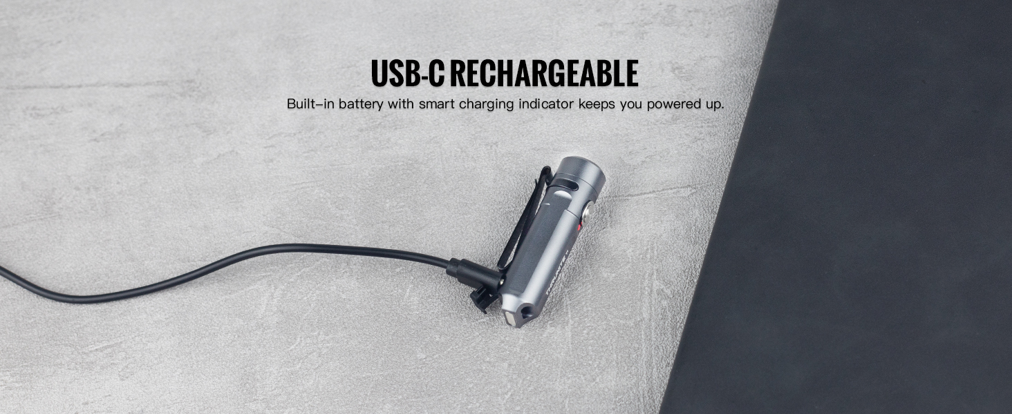 usb-c rechargeable edc flashlight for every day carey