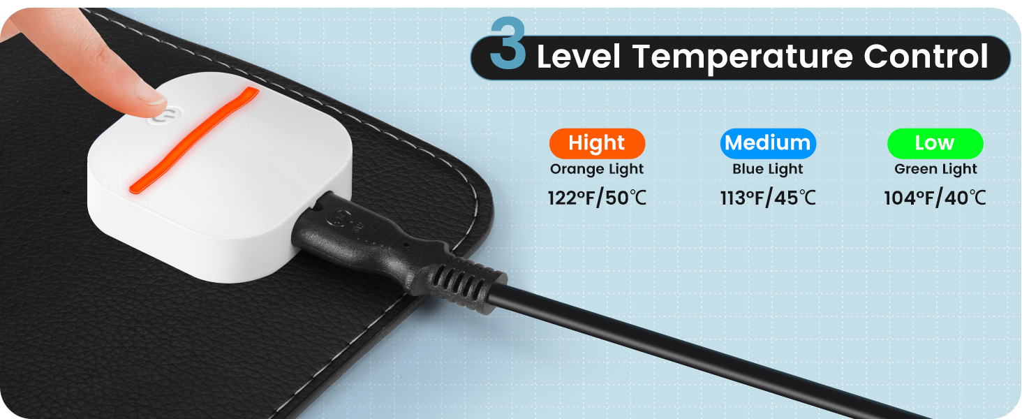 Heated Desk Pad, Heated Mouse Pad – Desk Mat