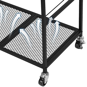 Printer Stand Printer Cart for Storage, Printer Table Multifunctional Metal Utility Shelves