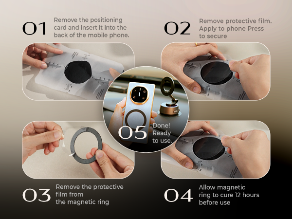 vacuum magnetic phone holder