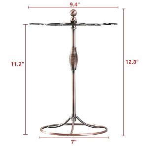 Scrollwork Bronze Wine Glass Rack