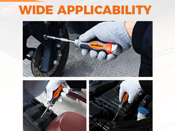 HORUSDY 6-in-1 Ratcheting Screwdriver Set