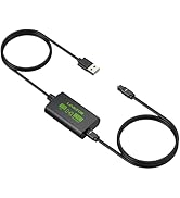 LiNKFOR USB A to Toslink Optical Audio Adapter, 1M/3.3ft Cord, 96kHz SPDIF Digital Converter for ...