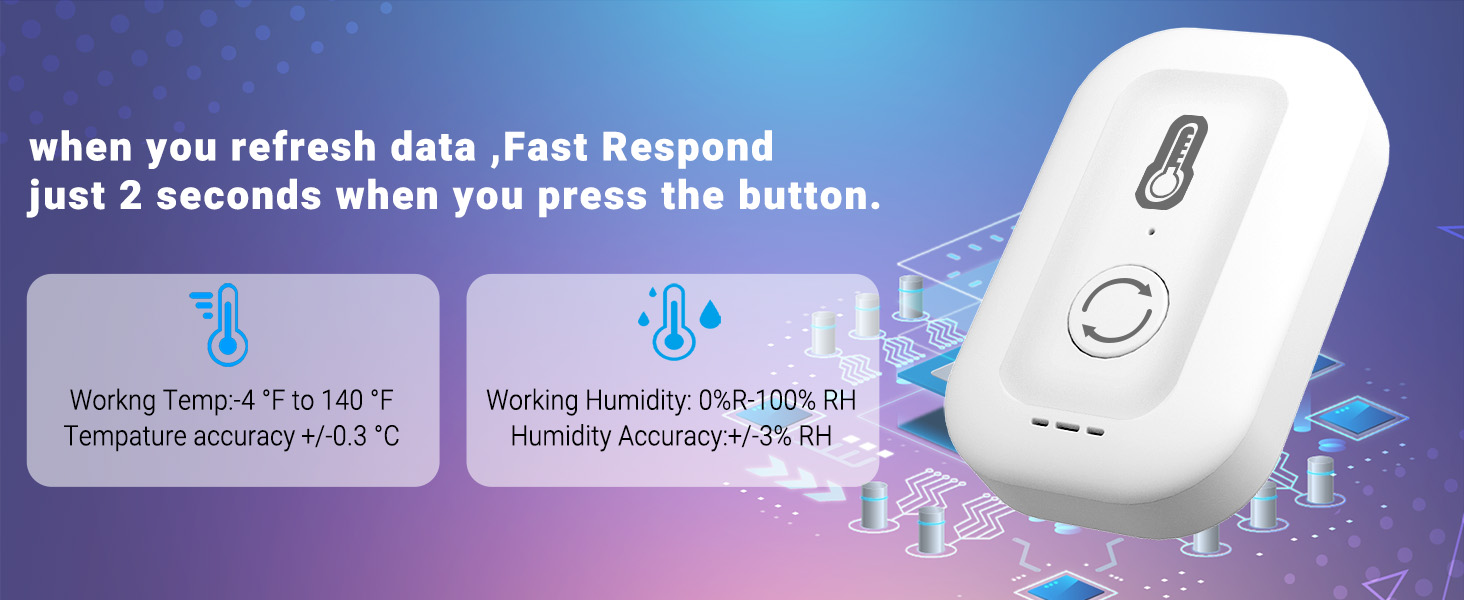 Fast Respond to refresh the data of monitor temp and humidity