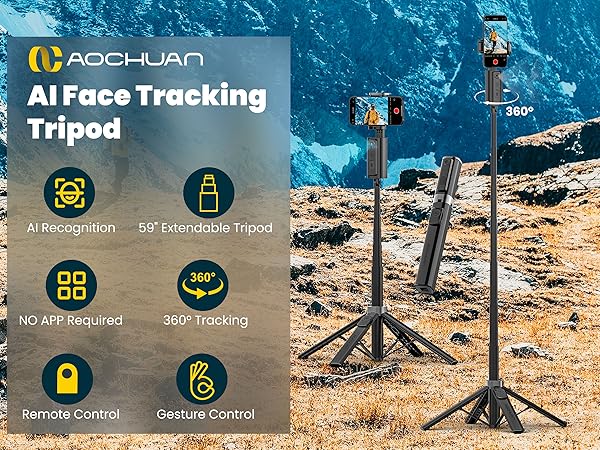 Smart M3 AI Face Tracking Tripod